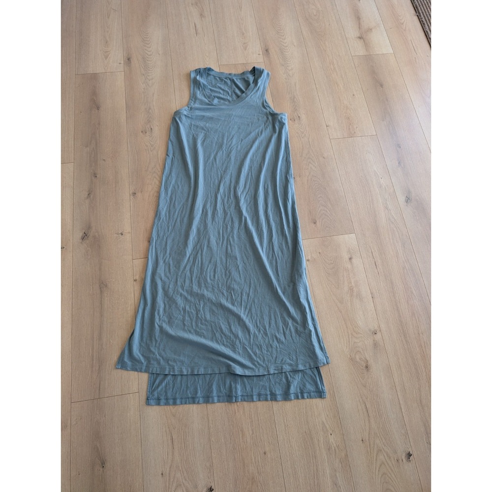 Lululemon Womens Tidewater Teal All Yours Tank Maxi Dress Size 8
